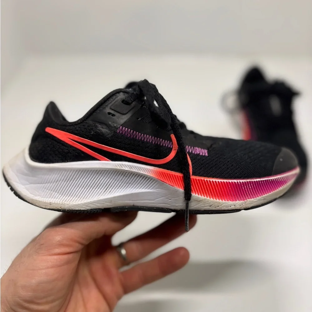 Nike Air Zoom Pegasus 38 Black Pink Running Shoes Youth 1.5Y Womens 3 CZ4178-021
